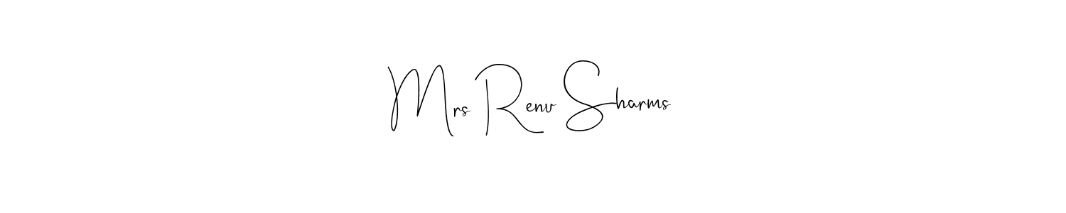 Best and Professional Signature Style for Mrs Renu Sharms. Andilay-7BmLP Best Signature Style Collection. Mrs Renu Sharms signature style 4 images and pictures png