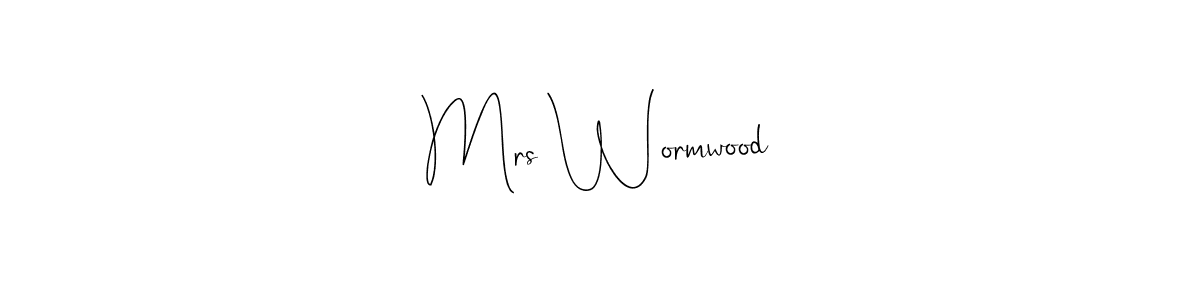 Create a beautiful signature design for name Mrs Wormwood. With this signature (Andilay-7BmLP) fonts, you can make a handwritten signature for free. Mrs Wormwood signature style 4 images and pictures png