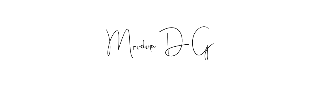Check out images of Autograph of Mrudula D G name. Actor Mrudula D G Signature Style. Andilay-7BmLP is a professional sign style online. Mrudula D G signature style 4 images and pictures png