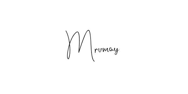 Use a signature maker to create a handwritten signature online. With this signature software, you can design (Andilay-7BmLP) your own signature for name Mrumay. Mrumay signature style 4 images and pictures png