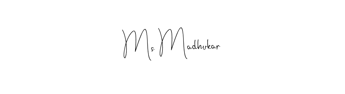You can use this online signature creator to create a handwritten signature for the name Ms Madhukar. This is the best online autograph maker. Ms Madhukar signature style 4 images and pictures png