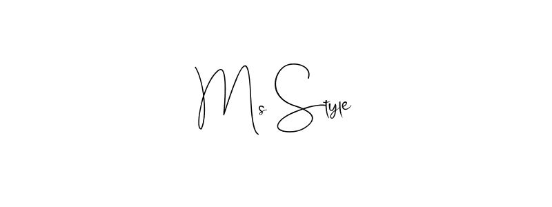 The best way (Andilay-7BmLP) to make a short signature is to pick only two or three words in your name. The name Ms Style include a total of six letters. For converting this name. Ms Style signature style 4 images and pictures png
