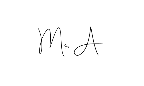 You can use this online signature creator to create a handwritten signature for the name Ms. A. This is the best online autograph maker. Ms. A signature style 4 images and pictures png