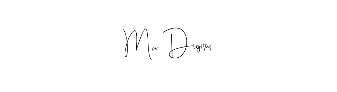 The best way (Andilay-7BmLP) to make a short signature is to pick only two or three words in your name. The name Msv Digital include a total of six letters. For converting this name. Msv Digital signature style 4 images and pictures png