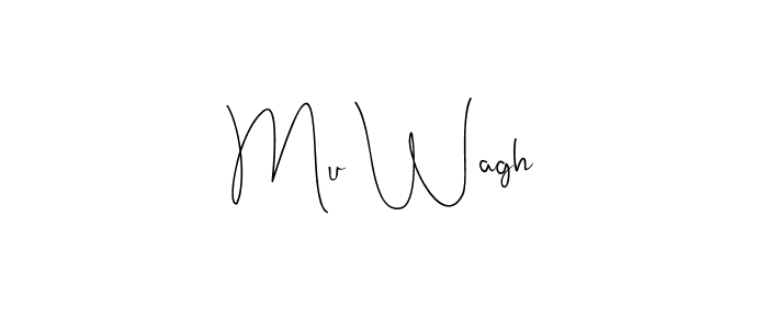 Make a beautiful signature design for name Mu Wagh. Use this online signature maker to create a handwritten signature for free. Mu Wagh signature style 4 images and pictures png