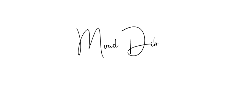 The best way (Andilay-7BmLP) to make a short signature is to pick only two or three words in your name. The name Muad Dib include a total of six letters. For converting this name. Muad Dib signature style 4 images and pictures png