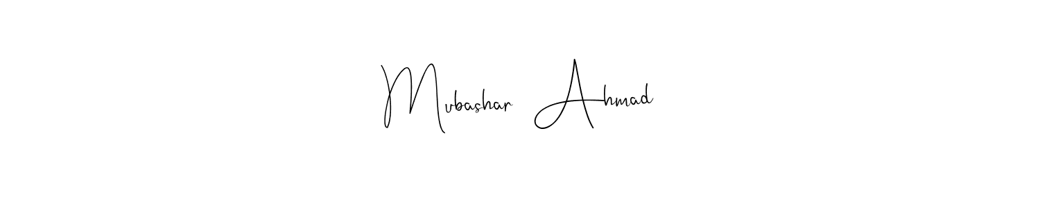 Also You can easily find your signature by using the search form. We will create Mubashar  Ahmad name handwritten signature images for you free of cost using Andilay-7BmLP sign style. Mubashar  Ahmad signature style 4 images and pictures png