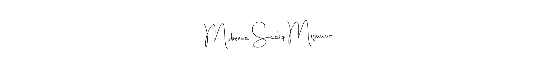 Also You can easily find your signature by using the search form. We will create Mubeena Sadiq Mujawar name handwritten signature images for you free of cost using Andilay-7BmLP sign style. Mubeena Sadiq Mujawar signature style 4 images and pictures png