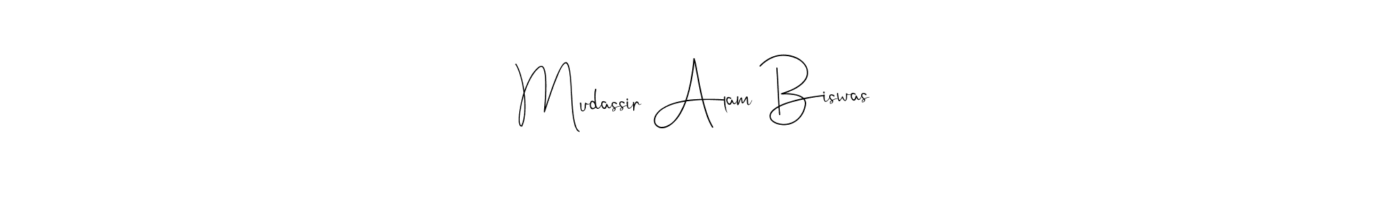 Andilay-7BmLP is a professional signature style that is perfect for those who want to add a touch of class to their signature. It is also a great choice for those who want to make their signature more unique. Get Mudassir Alam Biswas name to fancy signature for free. Mudassir Alam Biswas signature style 4 images and pictures png