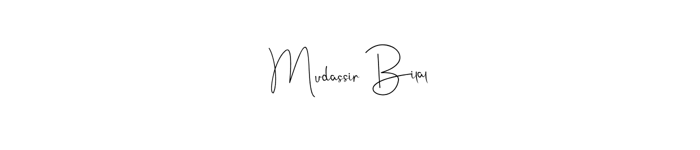 This is the best signature style for the Mudassir Bilal name. Also you like these signature font (Andilay-7BmLP). Mix name signature. Mudassir Bilal signature style 4 images and pictures png