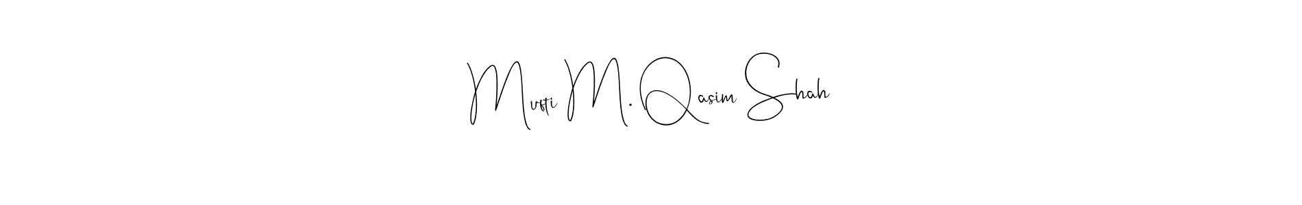 This is the best signature style for the Mufti M. Qasim Shah name. Also you like these signature font (Andilay-7BmLP). Mix name signature. Mufti M. Qasim Shah signature style 4 images and pictures png