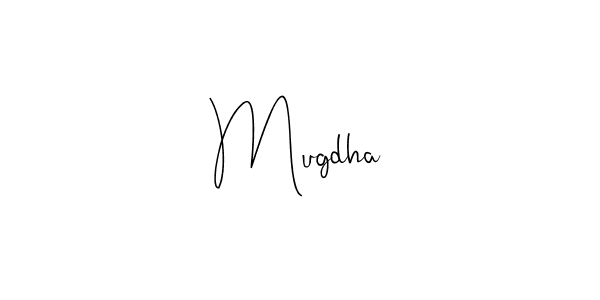 How to make Mugdha name signature. Use Andilay-7BmLP style for creating short signs online. This is the latest handwritten sign. Mugdha signature style 4 images and pictures png