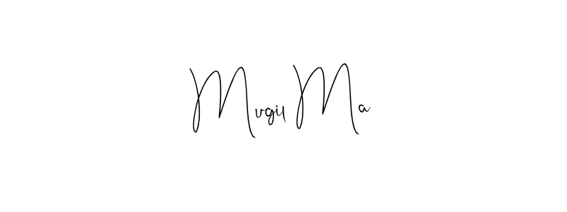 Similarly Andilay-7BmLP is the best handwritten signature design. Signature creator online .You can use it as an online autograph creator for name Mugil Ma. Mugil Ma signature style 4 images and pictures png