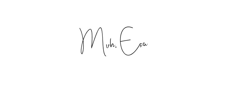 It looks lik you need a new signature style for name Muh. Esa. Design unique handwritten (Andilay-7BmLP) signature with our free signature maker in just a few clicks. Muh. Esa signature style 4 images and pictures png