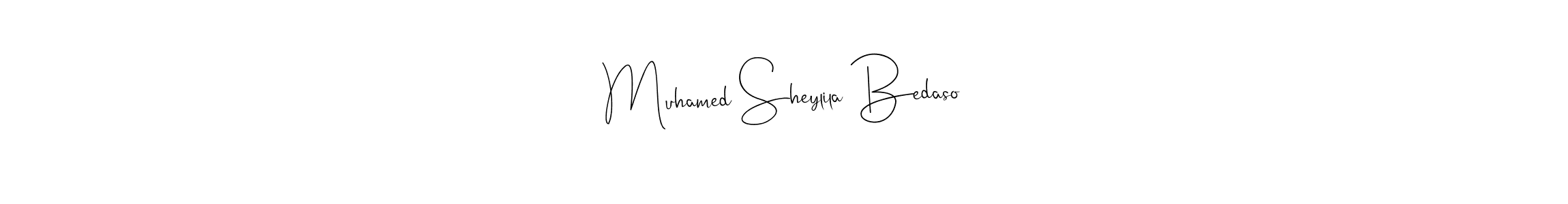 Also we have Muhamed Sheylila Bedaso name is the best signature style. Create professional handwritten signature collection using Andilay-7BmLP autograph style. Muhamed Sheylila Bedaso signature style 4 images and pictures png