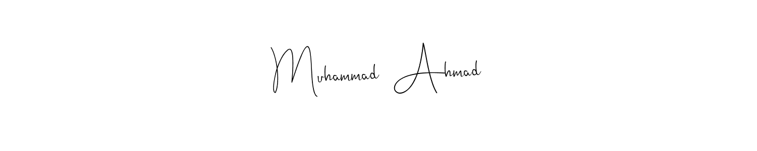 Also You can easily find your signature by using the search form. We will create Muhammad  Ahmad name handwritten signature images for you free of cost using Andilay-7BmLP sign style. Muhammad  Ahmad signature style 4 images and pictures png