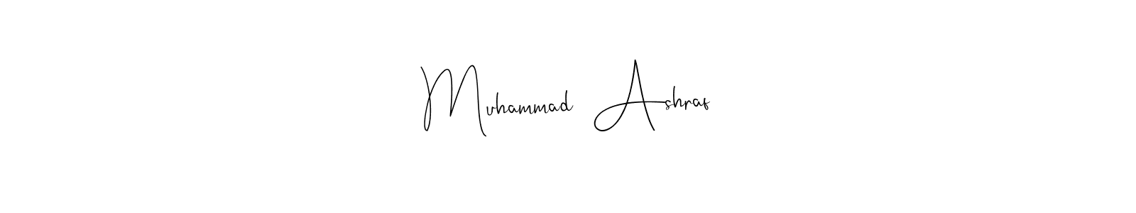 You can use this online signature creator to create a handwritten signature for the name Muhammad  Ashraf. This is the best online autograph maker. Muhammad  Ashraf signature style 4 images and pictures png
