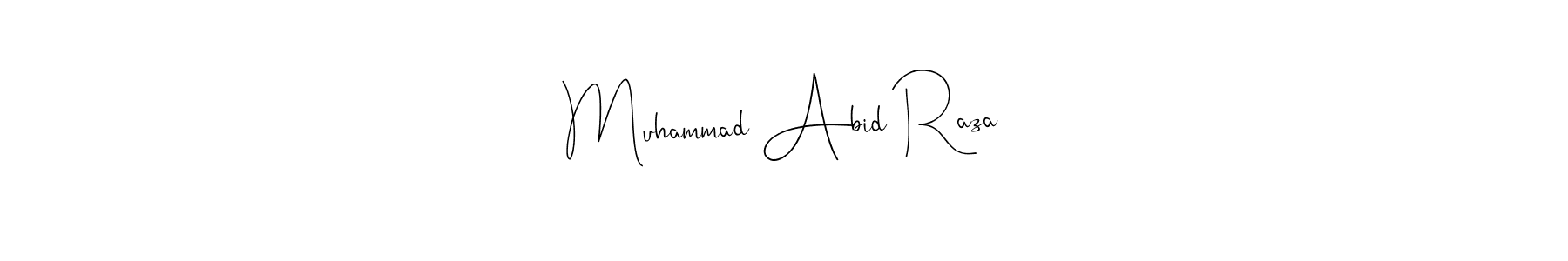 How to make Muhammad Abid Raza signature? Andilay-7BmLP is a professional autograph style. Create handwritten signature for Muhammad Abid Raza name. Muhammad Abid Raza signature style 4 images and pictures png