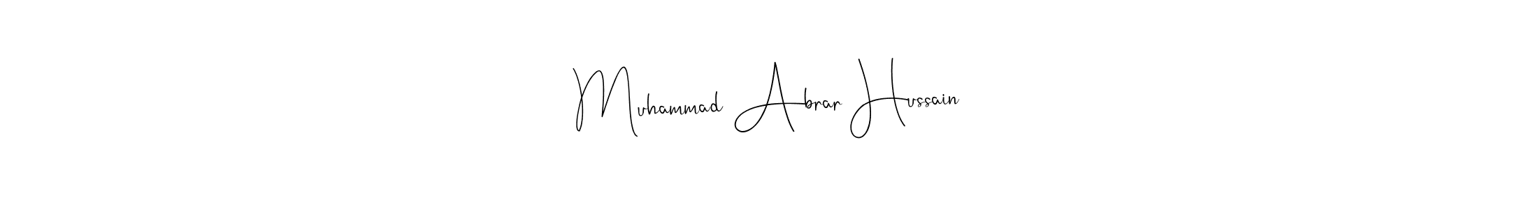How to make Muhammad Abrar Hussain signature? Andilay-7BmLP is a professional autograph style. Create handwritten signature for Muhammad Abrar Hussain name. Muhammad Abrar Hussain signature style 4 images and pictures png