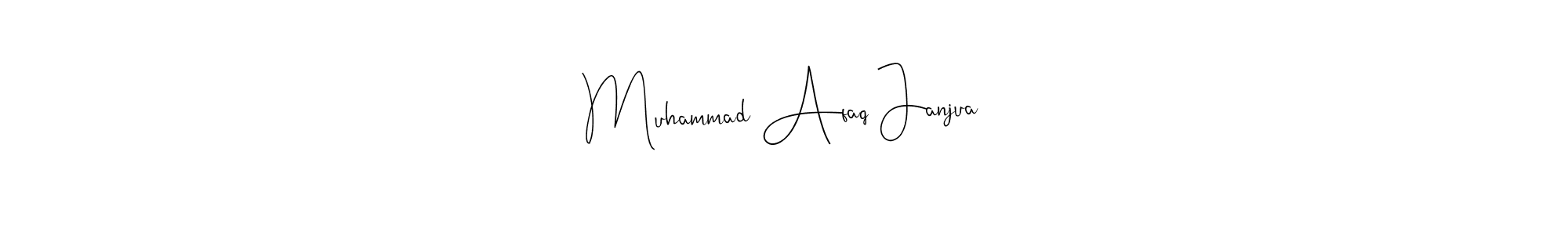 Create a beautiful signature design for name Muhammad Afaq Janjua. With this signature (Andilay-7BmLP) fonts, you can make a handwritten signature for free. Muhammad Afaq Janjua signature style 4 images and pictures png