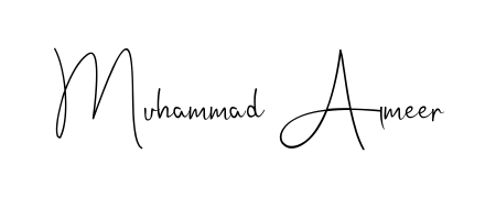 A modern signature idea for name Muhammad Almeer using Andilay-7BmLP font. Clean strokes and elegant curves make it stand out instantly. Muhammad Almeer signature style 4 images and pictures png