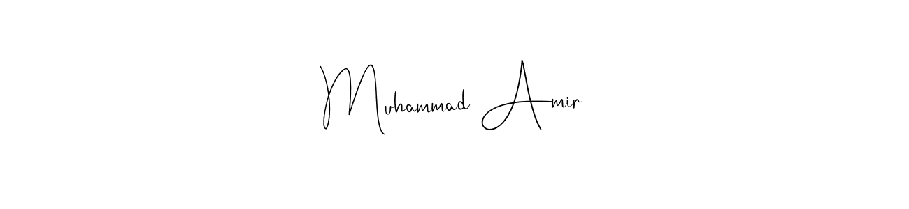 Andilay-7BmLP is a professional signature style that is perfect for those who want to add a touch of class to their signature. It is also a great choice for those who want to make their signature more unique. Get Muhammad Amir name to fancy signature for free. Muhammad Amir signature style 4 images and pictures png