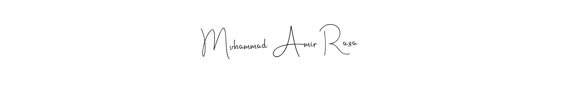 How to make Muhammad Amir Raza signature? Andilay-7BmLP is a professional autograph style. Create handwritten signature for Muhammad Amir Raza name. Muhammad Amir Raza signature style 4 images and pictures png