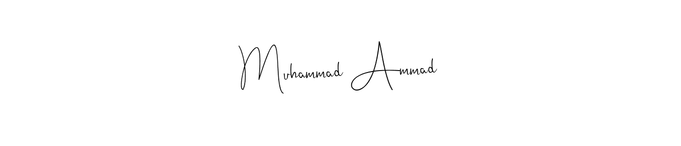 Muhammad Ammad stylish signature style. Best Handwritten Sign (Andilay-7BmLP) for my name. Handwritten Signature Collection Ideas for my name Muhammad Ammad. Muhammad Ammad signature style 4 images and pictures png