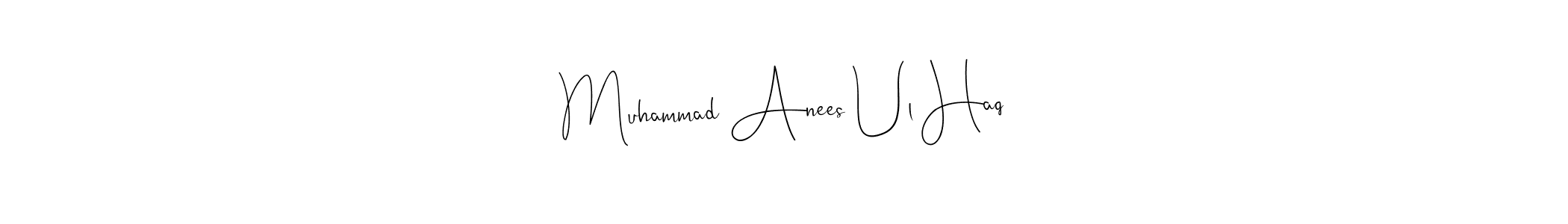 Use a signature maker to create a handwritten signature online. With this signature software, you can design (Andilay-7BmLP) your own signature for name Muhammad Anees Ul Haq. Muhammad Anees Ul Haq signature style 4 images and pictures png