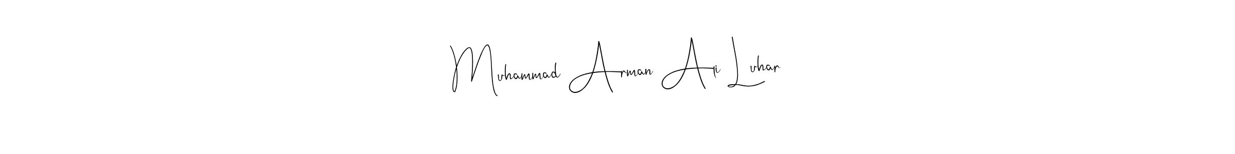 How to Draw Muhammad Arman Ali Luhar signature style? Andilay-7BmLP is a latest design signature styles for name Muhammad Arman Ali Luhar. Muhammad Arman Ali Luhar signature style 4 images and pictures png