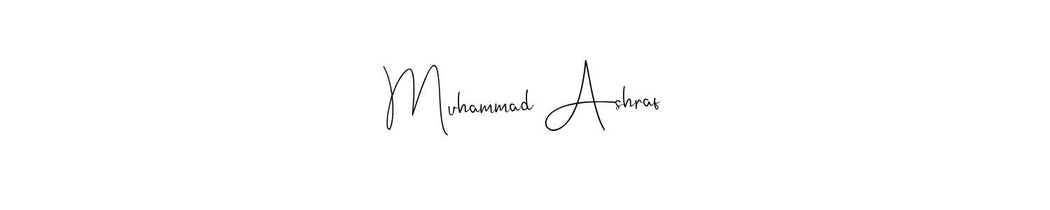 Andilay-7BmLP is a professional signature style that is perfect for those who want to add a touch of class to their signature. It is also a great choice for those who want to make their signature more unique. Get Muhammad Ashraf name to fancy signature for free. Muhammad Ashraf signature style 4 images and pictures png