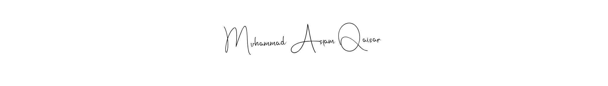 Muhammad Aslam Qaisar stylish signature style. Best Handwritten Sign (Andilay-7BmLP) for my name. Handwritten Signature Collection Ideas for my name Muhammad Aslam Qaisar. Muhammad Aslam Qaisar signature style 4 images and pictures png