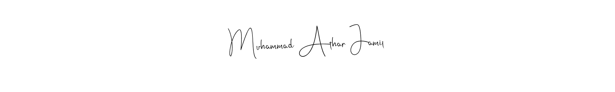 Once you've used our free online signature maker to create your best signature Andilay-7BmLP style, it's time to enjoy all of the benefits that Muhammad Athar Jamil name signing documents. Muhammad Athar Jamil signature style 4 images and pictures png
