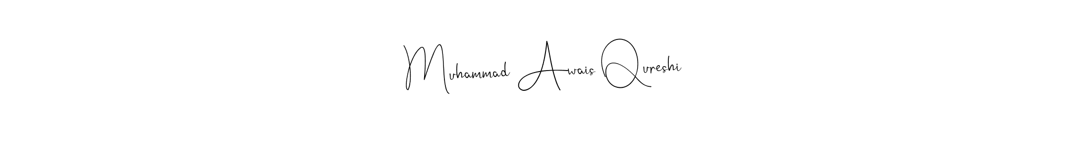 Design your own signature with our free online signature maker. With this signature software, you can create a handwritten (Andilay-7BmLP) signature for name Muhammad Awais Qureshi. Muhammad Awais Qureshi signature style 4 images and pictures png