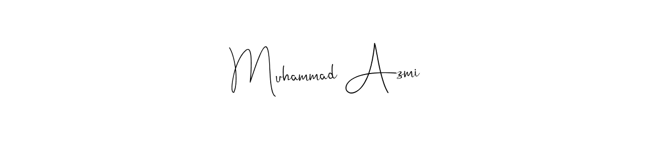 Make a beautiful signature design for name Muhammad Azmi. Use this online signature maker to create a handwritten signature for free. Muhammad Azmi signature style 4 images and pictures png