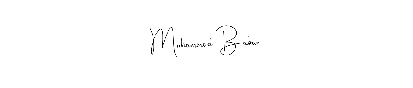 Once you've used our free online signature maker to create your best signature Andilay-7BmLP style, it's time to enjoy all of the benefits that Muhammad Babar name signing documents. Muhammad Babar signature style 4 images and pictures png