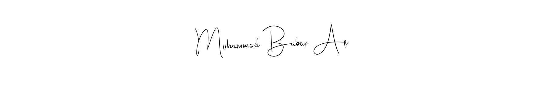 See photos of Muhammad Babar Ali official signature by Spectra . Check more albums & portfolios. Read reviews & check more about Andilay-7BmLP font. Muhammad Babar Ali signature style 4 images and pictures png