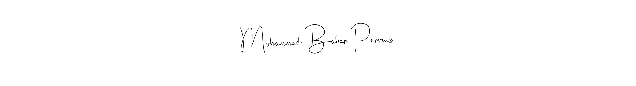 Make a beautiful signature design for name Muhammad Babar Pervaiz. Use this online signature maker to create a handwritten signature for free. Muhammad Babar Pervaiz signature style 4 images and pictures png