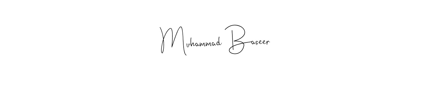 Also You can easily find your signature by using the search form. We will create Muhammad Baseer name handwritten signature images for you free of cost using Andilay-7BmLP sign style. Muhammad Baseer signature style 4 images and pictures png