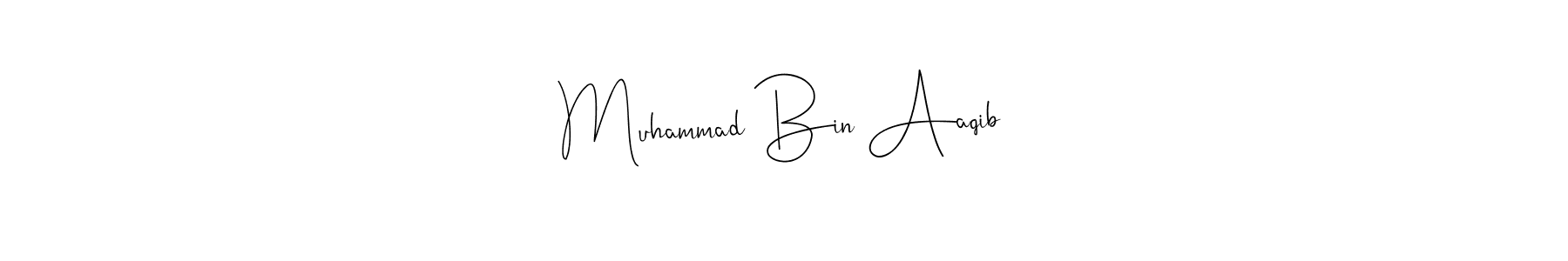 Muhammad Bin Aaqib stylish signature style. Best Handwritten Sign (Andilay-7BmLP) for my name. Handwritten Signature Collection Ideas for my name Muhammad Bin Aaqib. Muhammad Bin Aaqib signature style 4 images and pictures png
