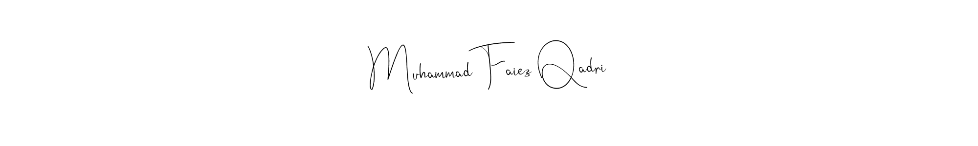 if you are searching for the best signature style for your name Muhammad Faiez Qadri. so please give up your signature search. here we have designed multiple signature styles  using Andilay-7BmLP. Muhammad Faiez Qadri signature style 4 images and pictures png