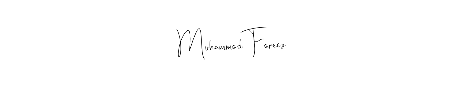 How to Draw Muhammad Fareez signature style? Andilay-7BmLP is a latest design signature styles for name Muhammad Fareez. Muhammad Fareez signature style 4 images and pictures png