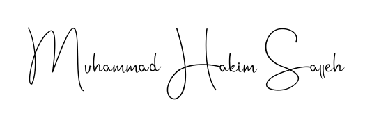 Achieve flawless digital penmanship with Muhammad Hakim Salleh name in Andilay-7BmLP font. The perfect tool for creating online signatures. Muhammad Hakim Salleh signature style 4 images and pictures png