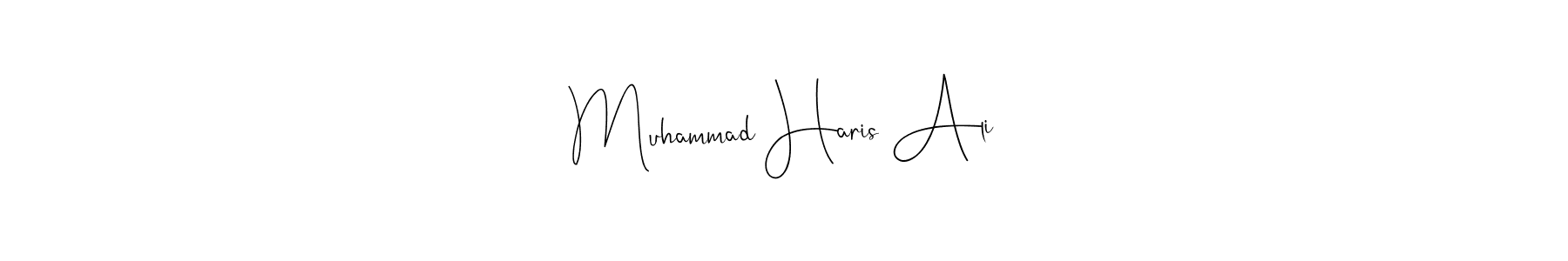 if you are searching for the best signature style for your name Muhammad Haris Ali. so please give up your signature search. here we have designed multiple signature styles  using Andilay-7BmLP. Muhammad Haris Ali signature style 4 images and pictures png