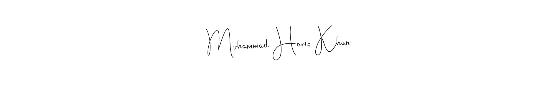 Once you've used our free online signature maker to create your best signature Andilay-7BmLP style, it's time to enjoy all of the benefits that Muhammad Haris Khan name signing documents. Muhammad Haris Khan signature style 4 images and pictures png