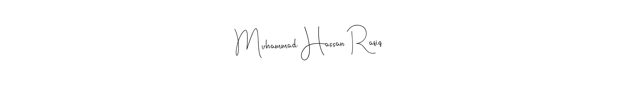 You should practise on your own different ways (Andilay-7BmLP) to write your name (Muhammad Hassan Rafiq) in signature. don't let someone else do it for you. Muhammad Hassan Rafiq signature style 4 images and pictures png
