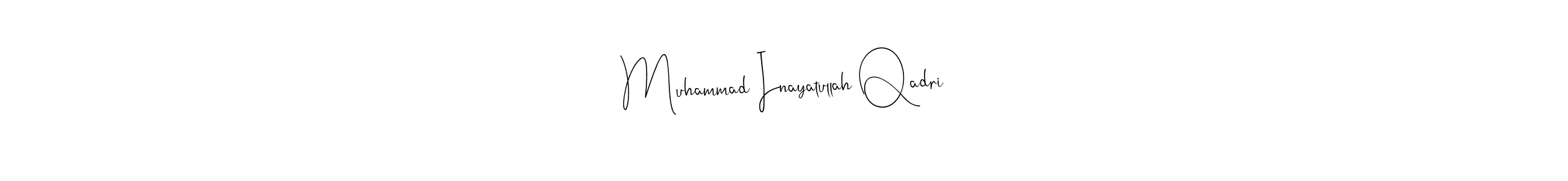 Use a signature maker to create a handwritten signature online. With this signature software, you can design (Andilay-7BmLP) your own signature for name Muhammad Inayatullah Qadri. Muhammad Inayatullah Qadri signature style 4 images and pictures png
