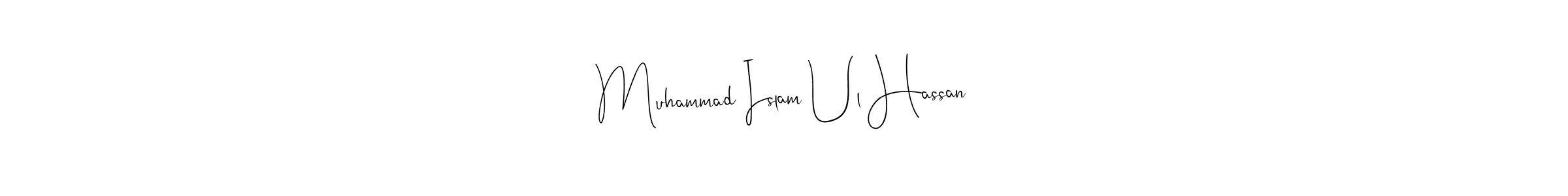 Similarly Andilay-7BmLP is the best handwritten signature design. Signature creator online .You can use it as an online autograph creator for name Muhammad Islam Ul Hassan. Muhammad Islam Ul Hassan signature style 4 images and pictures png