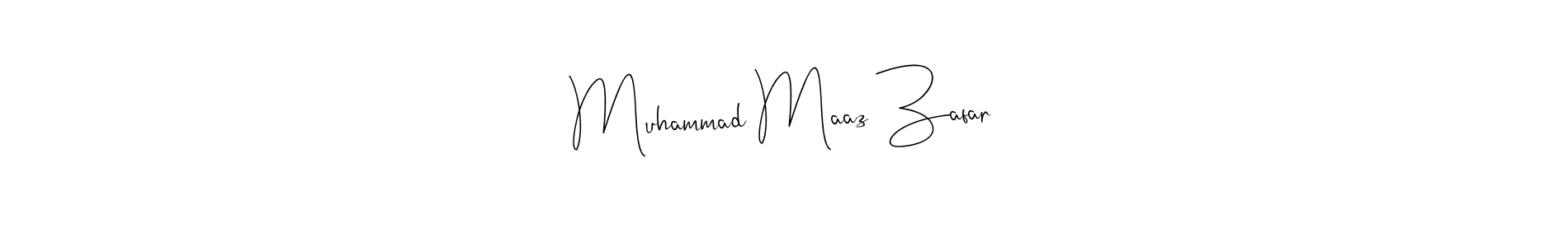 Muhammad Maaz Zafar stylish signature style. Best Handwritten Sign (Andilay-7BmLP) for my name. Handwritten Signature Collection Ideas for my name Muhammad Maaz Zafar. Muhammad Maaz Zafar signature style 4 images and pictures png