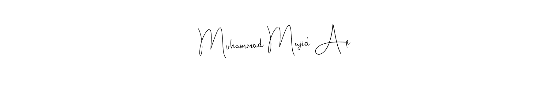 if you are searching for the best signature style for your name Muhammad Majid Ali. so please give up your signature search. here we have designed multiple signature styles  using Andilay-7BmLP. Muhammad Majid Ali signature style 4 images and pictures png